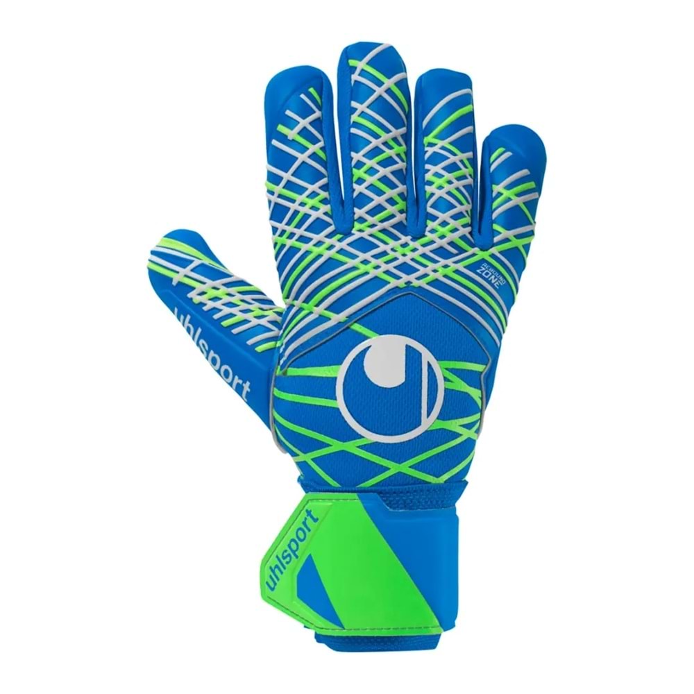 Uhlsport Kaleci Eldiveni Aquasoft Mavi Yeşil Beyaz - Mavi - 9,5
