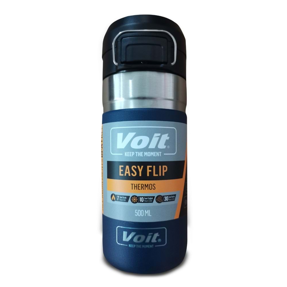 Voit Easy Flip Termos 500 ML - Mavi - STD
