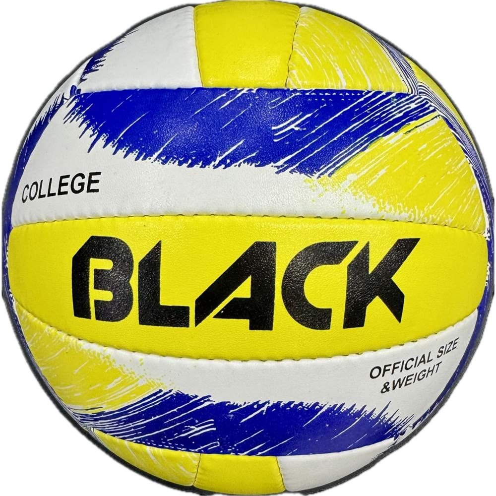 Black College Voleybol Topu - Sarı-Lacivrt - STD
