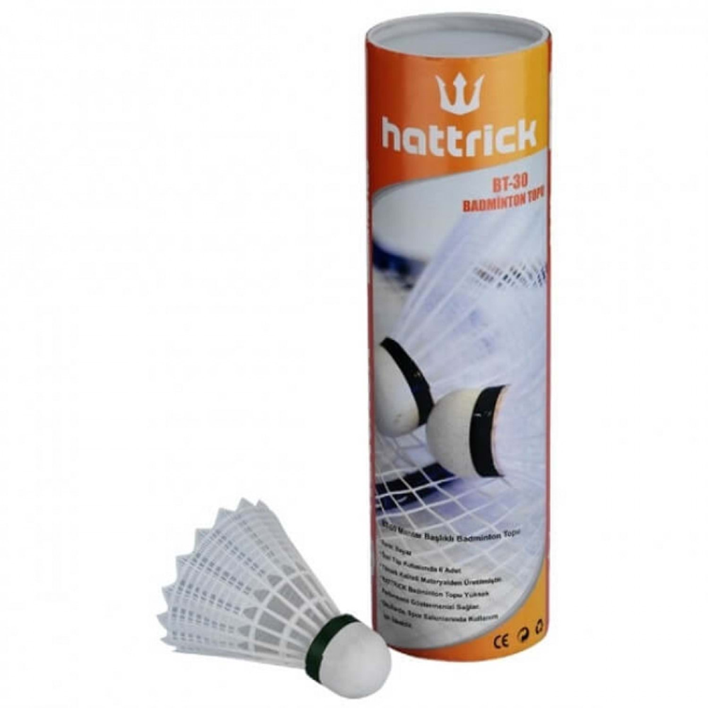Hattrick Badminton Topu 6Lı Mantar Başlıklı