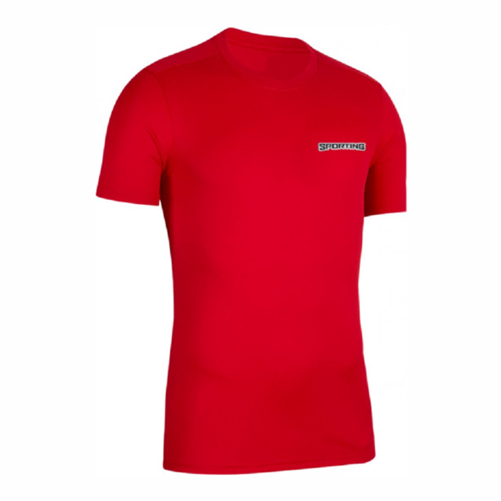 Sporting Basic Sıfır Yaka T-Shirt - Kırmızı - L