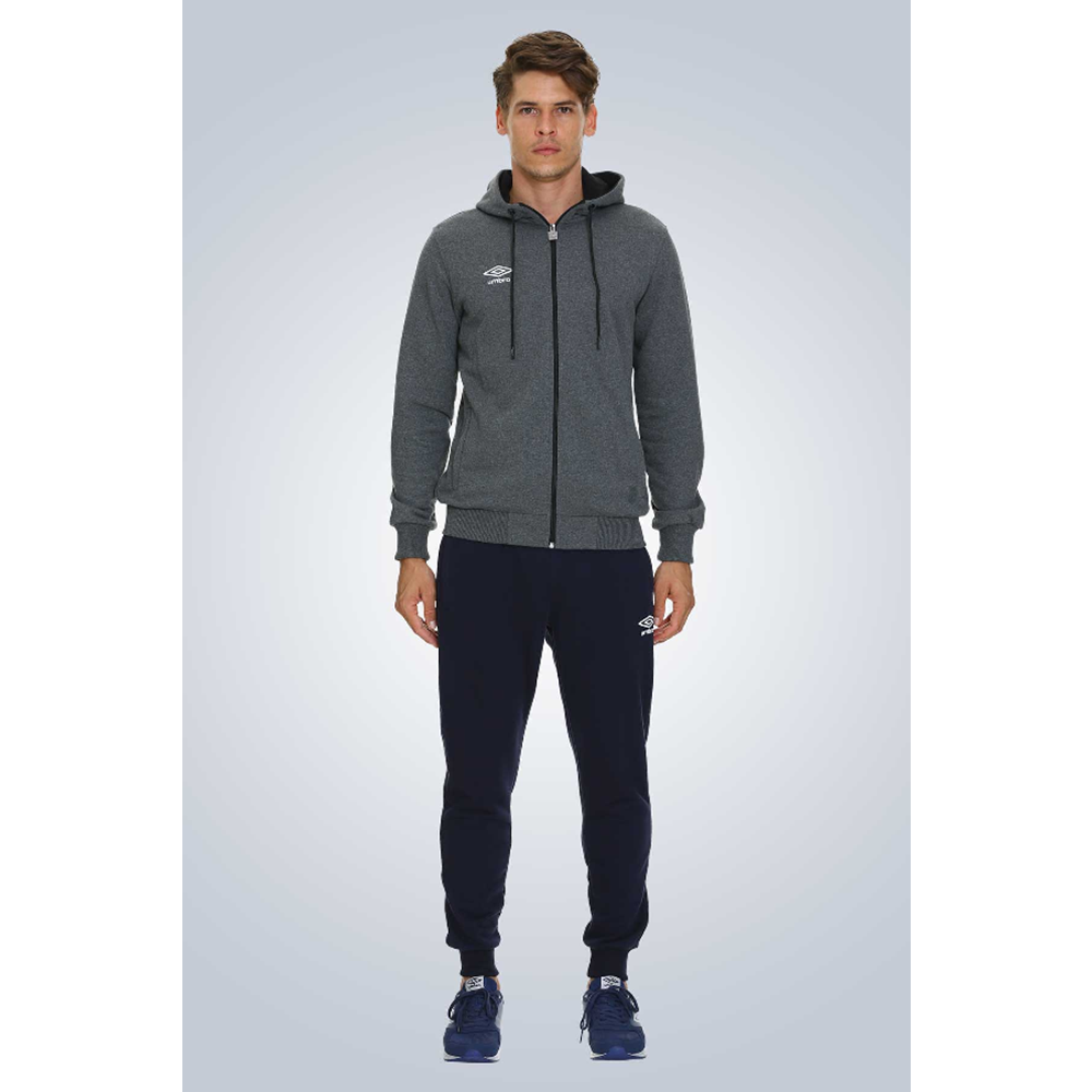 Umbro Hoodie Pamuklu Tek Üst Kapşonlu - Gri - XL