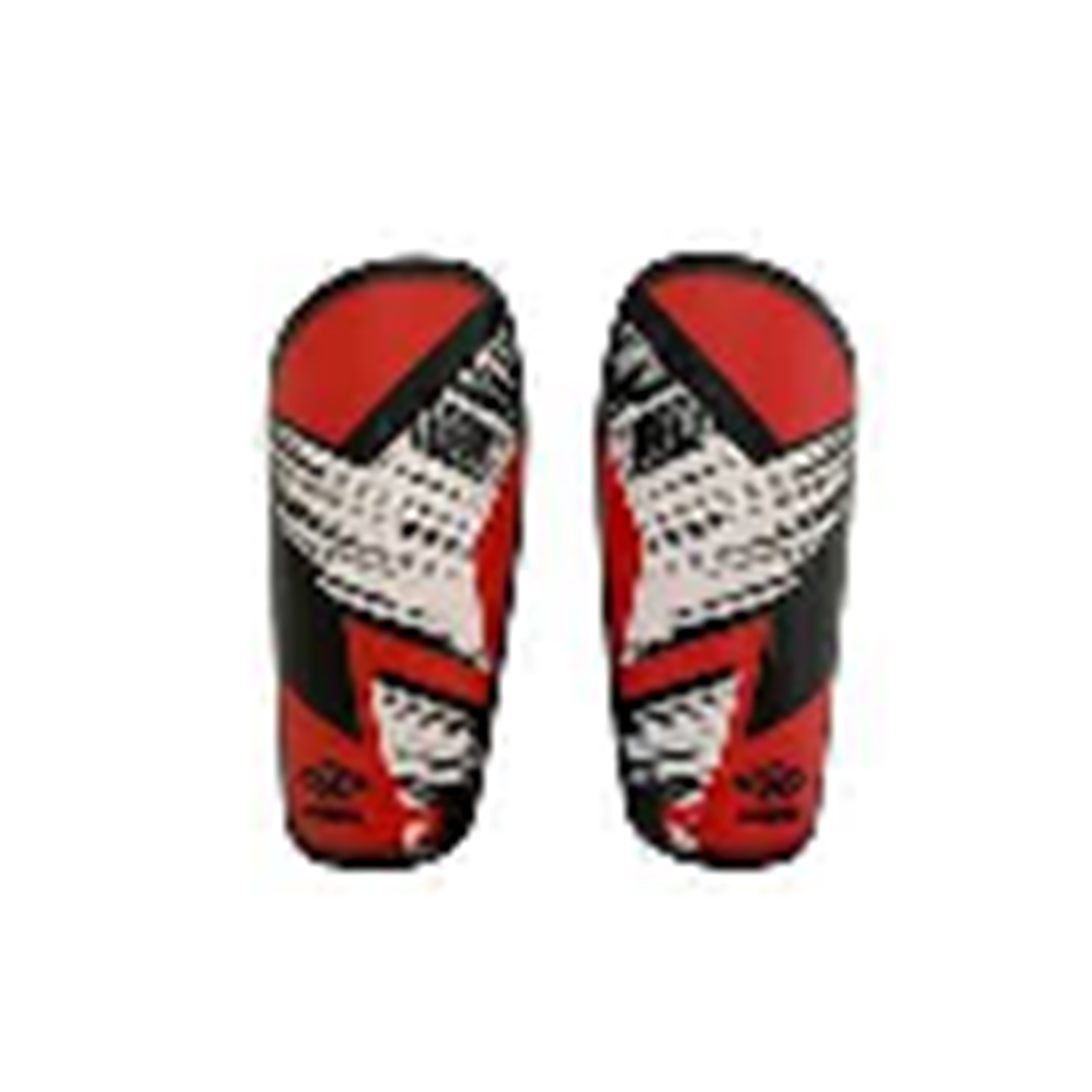 Umbro Shin Guard Straps Tekmelik Cırtlı - Kırmızı-Siyah-Beyaz - S