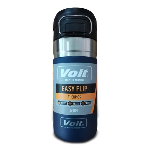 Voit Easy Flip Termos 500 ML - Mavi - STD