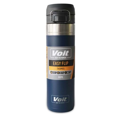 Voit Easy Flip Termos 800 ML - Mavi - STD