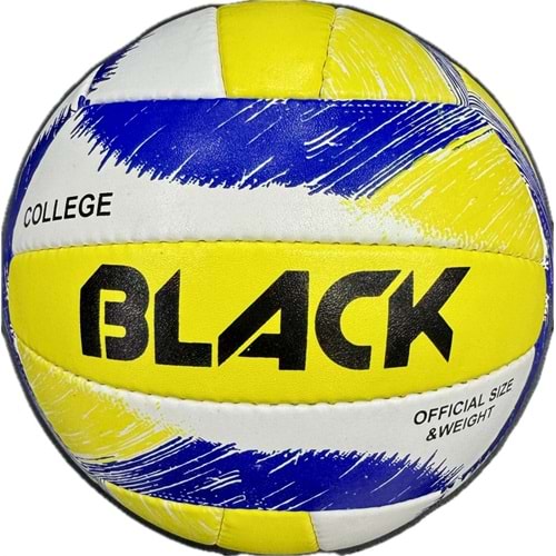 Black College Voleybol Topu - Sarı-Lacivrt - STD
