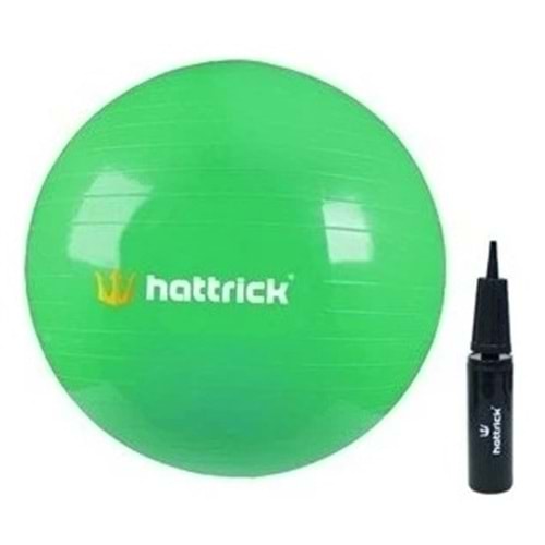 Hattrick Pilates Topu 65 Cm Pompa Hediyeli - Yeşil - STD