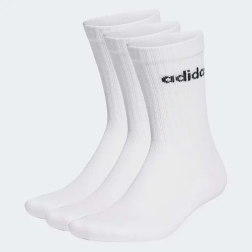 Adidas C Lın Crew 3P 3 lü Çorap - Beyaz - L