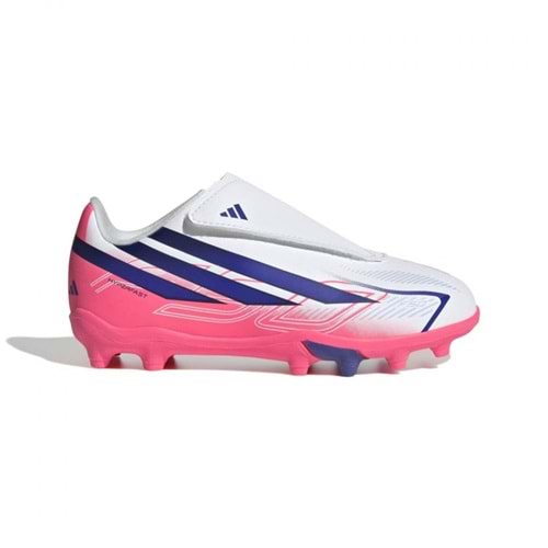 Adidas F50 Hyperfast Club Vel FG/MG C Çocuk Krampon - Beyaz - 31