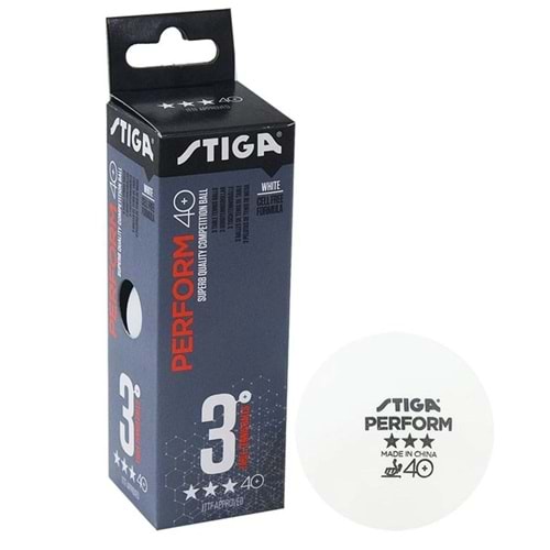 Stiga Perform Masa Tenis Topu 3Lü Kutu *** - Beyaz - STD