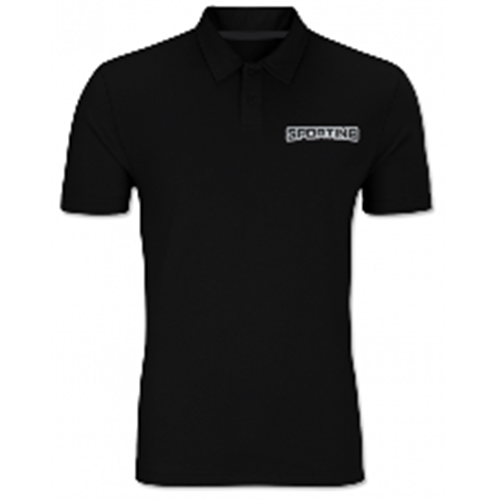 Sporting Polo Yaka T-Shirt - Siyah - S