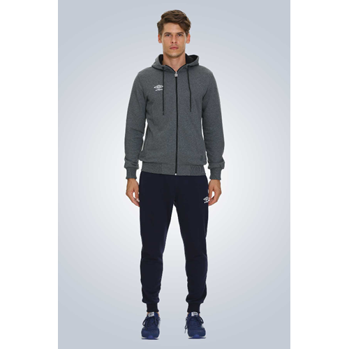 Umbro Hoodie Pamuklu Tek Üst Kapşonlu - Gri - XL