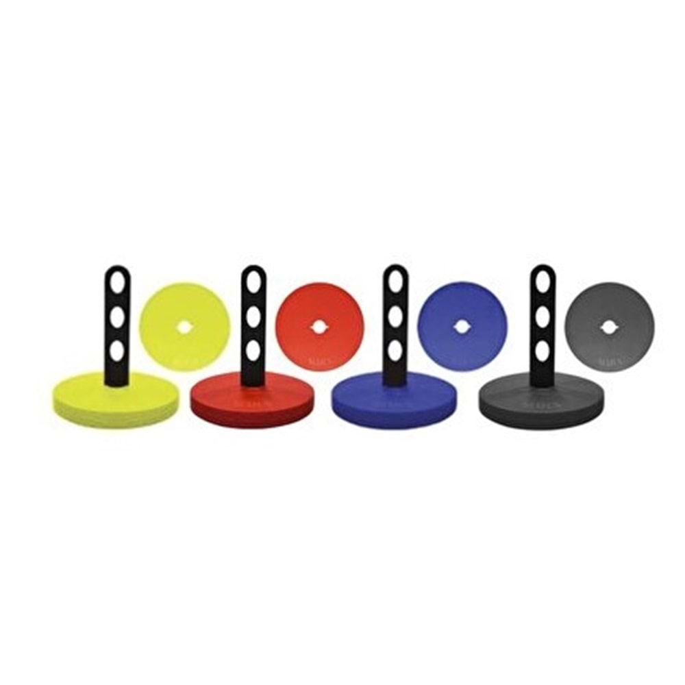 Scucs Antrenman Çanağı Düz Kauçuk 10 Lu Set - Kırmızı - STD